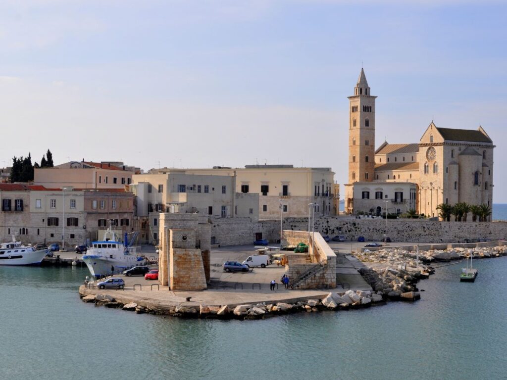 vista panoramica della cattedrale di trani