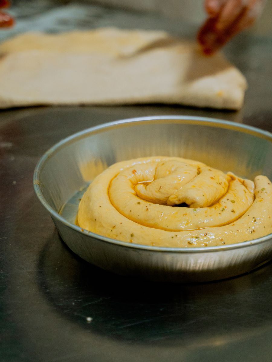 Focaccia a libro al Panificio Settembre